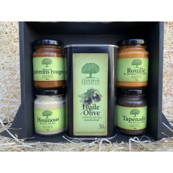 Coffret découverte 3 huiles bio aromatisées (citron, balsamique